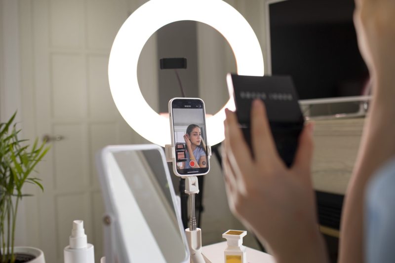 side-view-girl-putting-makeup